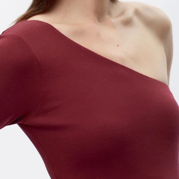KOTN Faten Top Burgundy - Picture 5 of 6